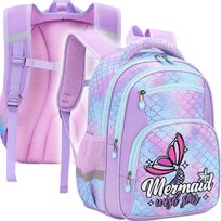 Plecak Szkolny Tornister Dla Dziewczynki Wielokomorowy Syrenka Do Klasy 1-3