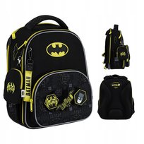 PLECAK SZKOLNY TORNISTER KLASA 1-3 DLA CHŁOPCÓW CZARNY DC BATMAN KITE