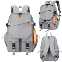 Plecak Szkolny Tornister Młodzieżowy Miejski Na Laptopa Wodoodporny Szary