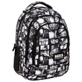 Plecak szkolny trzykomorowy Manga Komiks biało-czarny BackUp - BackUp
