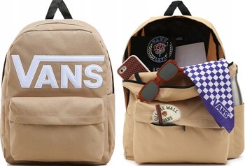 PLECAK SZKOLNY VANS OLD SKOOL BEŻOWY DUŻY KLASYK REALM DESKA DESERT - Vans