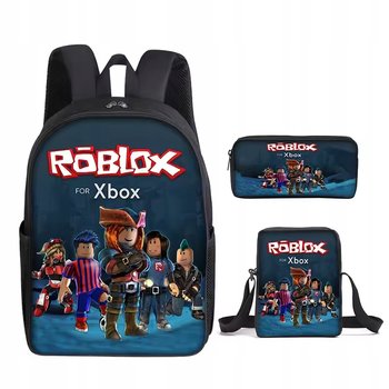PLECAK SZKOLNY ZESTAW 3 CZĘŚCI SASZETKA TOREBKA PIÓRNIK DLA DZIECI ROBLOX