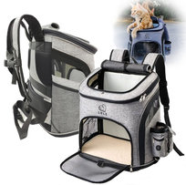 Plecak Transporter Torba Dla Kota Psa Duży L Szary Z Mata Do Drapania