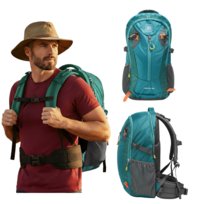 Plecak trekkingowy w góry zielony wielofunkcyjny wodoodporny pojemny 50 L ViO
