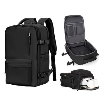 PLECAK turystyczny bagaż podręczny do samolotu torba podróżna czarna - Inna marka