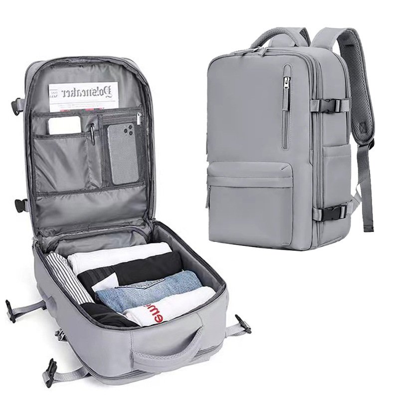 Фото - Рюкзак PLECAK turystyczny bagaż podręczny do samolotu torba podróżna szara