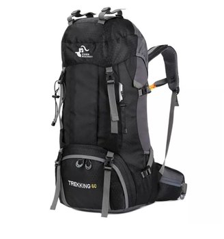 Plecak turystyczny trekkingowy 60L na wycieczki w  góry czarny