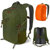 PLECAK TURYSTYCZNY TREKKINGOWY GÓRSKI 25L MĘSKI DAMSKI MOCNY W GÓRY ZIELONY EVI