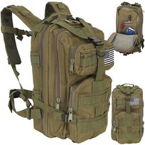 Plecak Turystyczny Trekkingowy Sportowy Wojskowy Taktyczny Khaki Męski 26l TRIZAND Trizand