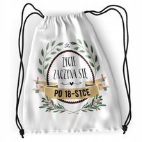 Plecak Urodziny 18 18te Sportowy Szkolny Worek z Nadrukiem ze Zdjęciem numer 274526133