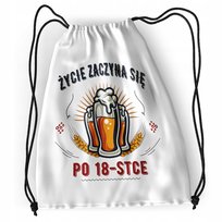 Plecak Urodziny 18 18te Sportowy Szkolny Worek z Nadrukiem ze Zdjęciem numer 274526165