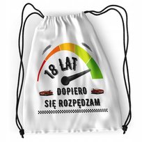 Plecak Urodziny 18 18te Sportowy Szkolny Worek z Nadrukiem ze Zdjęciem numer 274526173