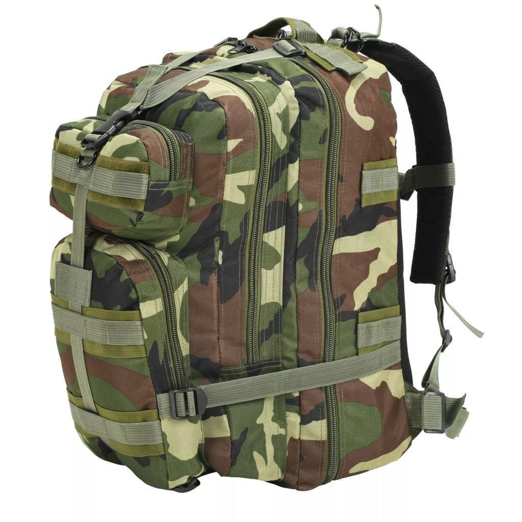 Zdjęcia - Plecak VidaXL  w wojskowym stylu, 50 L, moro 
