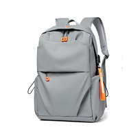 Plecak wodoodporny z portem USB do ładowania Yulinland® – ultralekki i wytrzymały plecak biznesowy na laptop 16 cali, styl smart casual na podróże, jasny szary 45×30×16 cm