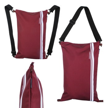 Plecak worek torba na ramię Zippak Bordo - Inna marka