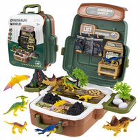 Plecak Z Dinozaurami Zestaw Odkrywcy Dla Dzieci Figurki Dinozaurów Wulkan click4TOYS