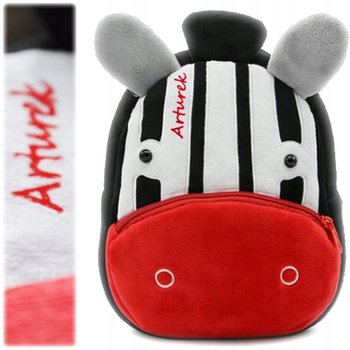 Plecak z Imieniem dla Przedszkolaka Pluszowy Zebra - Kakoo