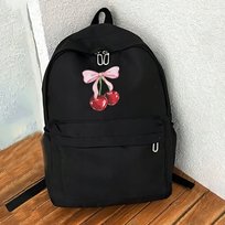 Plecak z Wiśnią i Wstążką I'm Just A Girl Wstążka Wiśnie Czereśnie Wisienki Inna marka