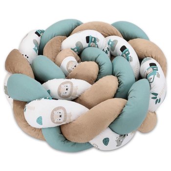 Pleciona poduszka dla dzieci 150 cm - Puszysta poduszka do przytulania lub poduszka dekoracyjna do pokoju dziecięcego Afryka - Totsy Baby