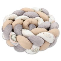 Pleciona poduszka dla dzieci 200 cm - Puszysta poduszka do przytulania lub poduszka dekoracyjna do pokoju dziecięcego Słoń