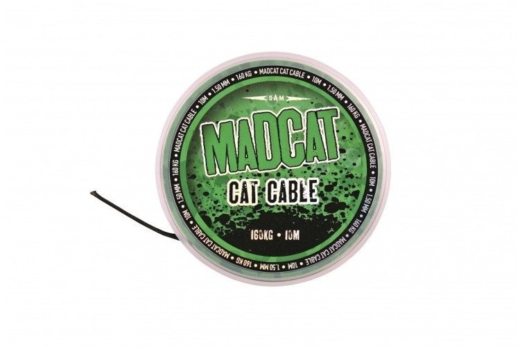 Zdjęcia - Żyłka i sznury MadCat Plecionka przyponowa DAM  CAT CABLE 10m - 1,35mm -160kg 
