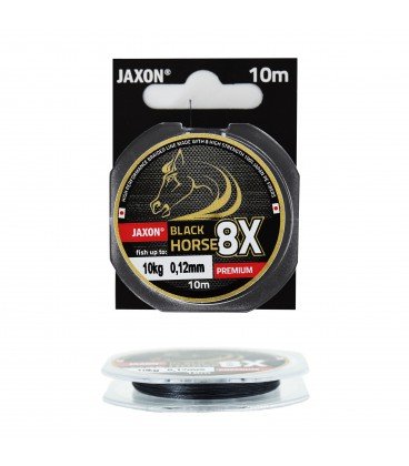 Фото - Приманка / наживка Jaxon Plecionki  Black Horse 8X Premium 10m 0,12 mm 
