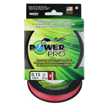 Plecionki Power Pro Vermillion Red 135M 0,15 Mm - POWERPRO