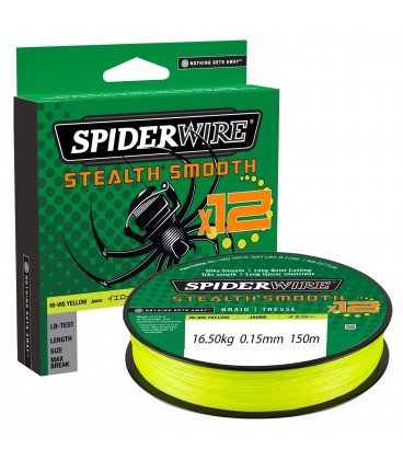 Zdjęcia - Żyłka i sznury SpiderWire Plecionki  SS12 Yellow 150m 0,15 mm 