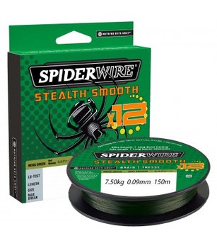 Plecionki Spiderwire Stealth Smooth 12 Moss Green 0,09 mm - SPIDERWIRE