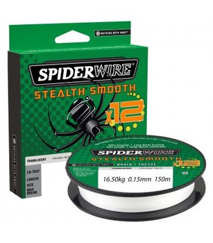 Plecionki Spiderwire Stealth Smooth 12 Translucent 0,15 mm - SPIDERWIRE