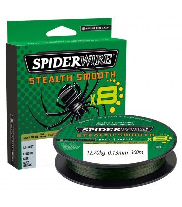 Zdjęcia - Żyłka i sznury SpiderWire Plecionki  Stealth Smooth 8 Green 300m 0,13 mm 