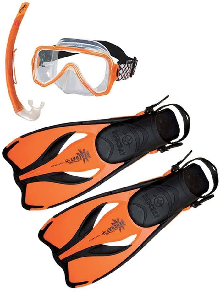 Set Palmes, Masque Et Tuba Adulte OCEO