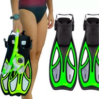 Płetwy Do Snorkelingu Nurkowania Pływania Paskowe Regulowane Krótkie 34-38