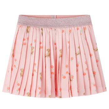 Plisowana spódniczka dziecięca różowa z pieskami 1 - Inna marka
