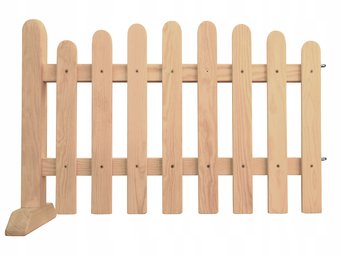 Płotek do Wewnątrz Wolnostojący z Podstawami Drewniany Domowy Barowy - AkcOgrod