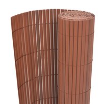 Płotek ogrodowy PVC, brązowy, 90x500 cm, odporny n / AAALOE