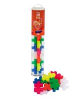 Plus-Plus Big, klocki, Tuba neonowa- 15 elementów Plus-Plus