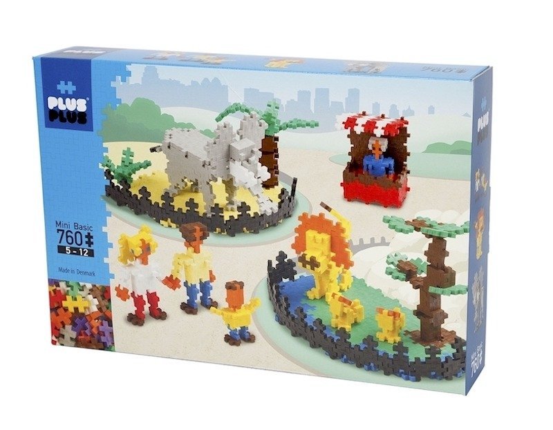 Plus-Plus, klocki konstrukcyjne Mini Basic Zoo, 760 el.