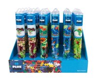 Plus-Plus, klocki tuba Dinozaury display mix, cena za 1 szt Plus-Plus