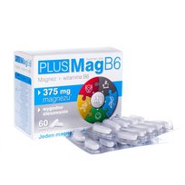 PlusMagB6, Magnez+witamina B6, Suplement diety, 60 tab. ASA
