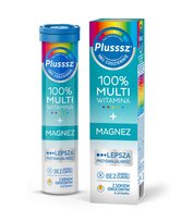 Plusssz 100% Multiwitamina+Magnez, Musujące 20szt. Polski Lek