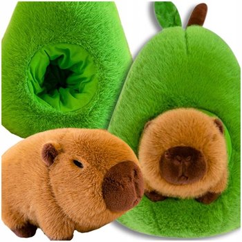 PLUSZAK 2W1 KAPIBARA avocado pluszowa maskotka W AWOKADO 50 CM - domino-toys