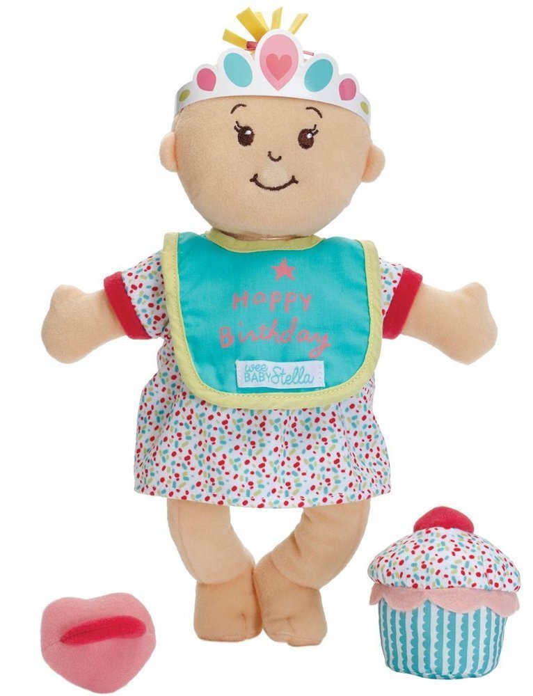 Zdjęcia - Wszystko dla lalek Wee Baby Pluszowa lalka pachnąca  Stella zestaw urodzinowy Manhattan Toy 