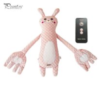 Pluszowa poduszka uspokajający króliczek do zasypiania przytulania klepania