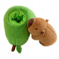 PLUSZOWA ZABAWKA KAPIBARA W AWOKADO MASKOTKA 55 CM PLUSZAK PRZYTULANKA