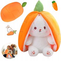 PLUSZOWA ZABAWKA KRÓLIK HIDE AND SEEK YELLOW Z MARCHEWKĄ 25 CM DLA DZIECI