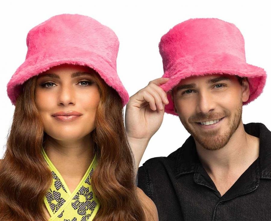 Pluszowy kapelusz typu bucket Pink Rave - Inna marka | Przyjęcia i ...