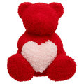 Pluszowy miś z sercem, Walentynki, czerwony 15 cm&nbsp;-&nbsp;Empik