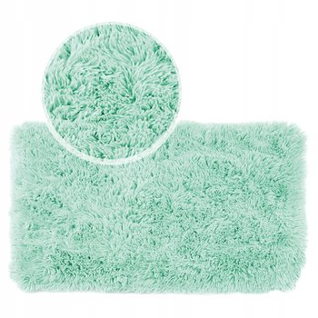 Pluszowy puszysty dywanik dywan łazienkowy MEGAN 40x60 SELEDYNOWY - Kontrast