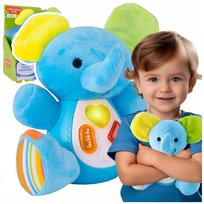 Pluszowy Słonik Interaktywna Przytulanka Dla Dziecka Dźwiek Światła Led Z1119